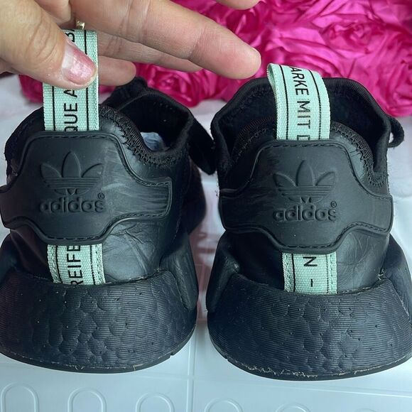 Adidas NMD R1 Mint Glow‎ Black 2018 AQ1102 for women Size 6 - Picture 5 of 14